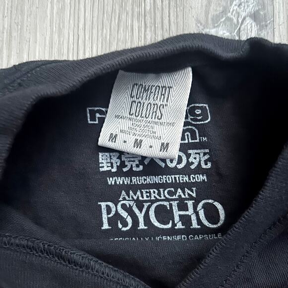 American Psycho Rucking Fotten Limited Print Long Sleeve T-Shirt Men Sz Medium - Picture 6 of 11